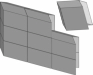 Stacked plumb tiles as X-ray shielding